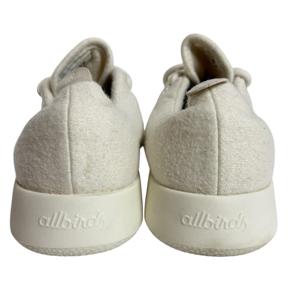 ALLBIRDS Wool Runner Sneakers in Natural White Cream Merino Wool Womens Size 9 - Picture 10 of 14